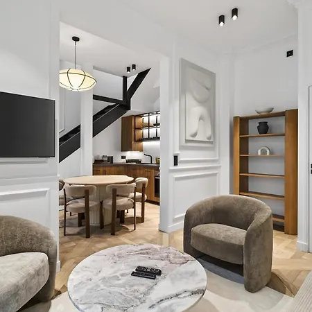 דירה Elegante, Champs-elysees, Opera-monceau, Ac פריז